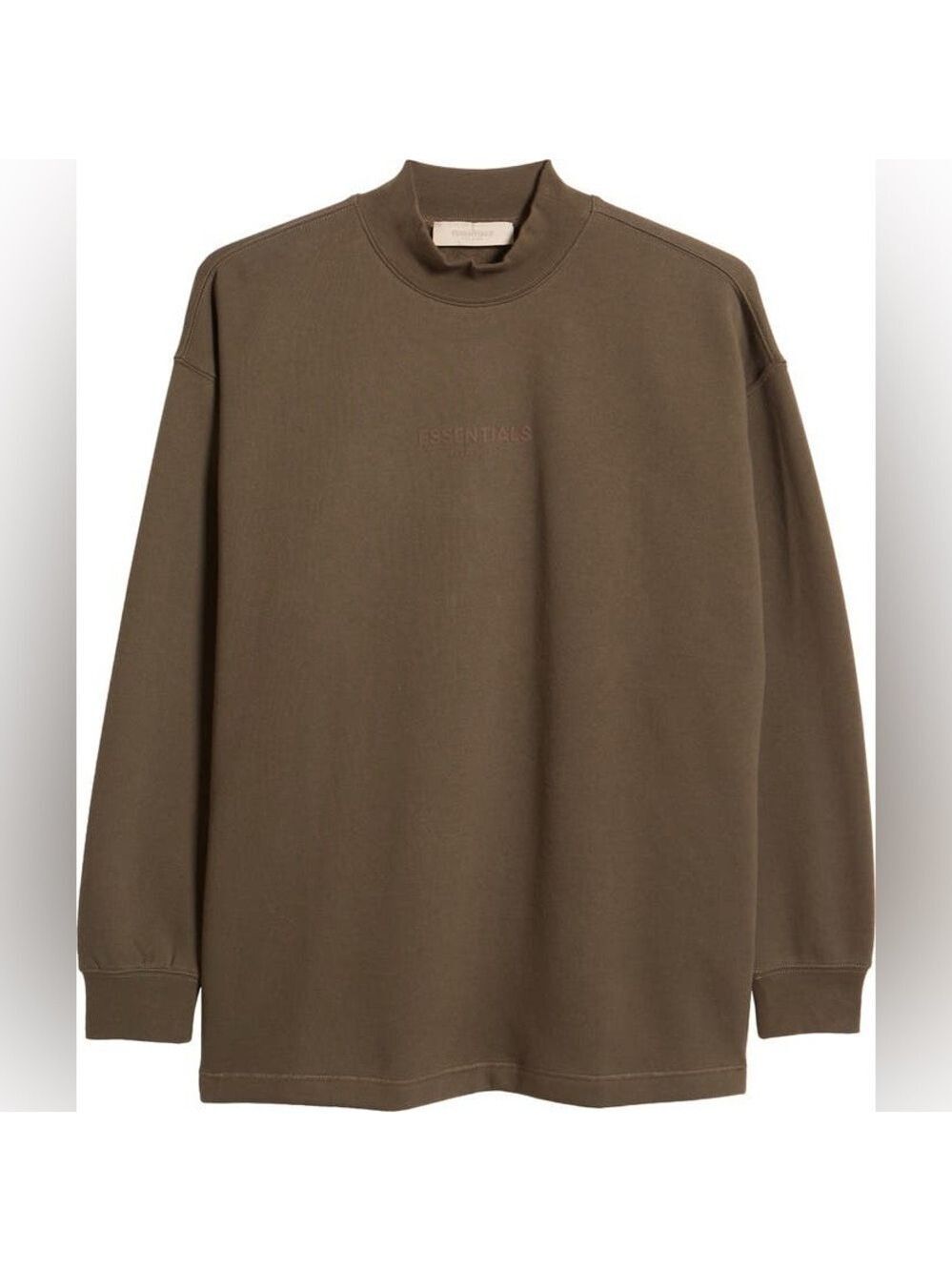 Fear of God Essentials Olive Crewneck Sweater Large